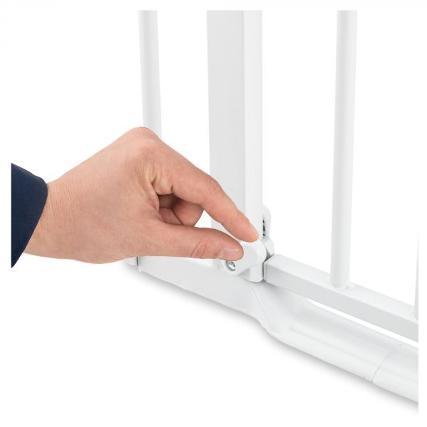 Barrière d'escalier Clear Step Autoclose 2 avec extention +9 cm White