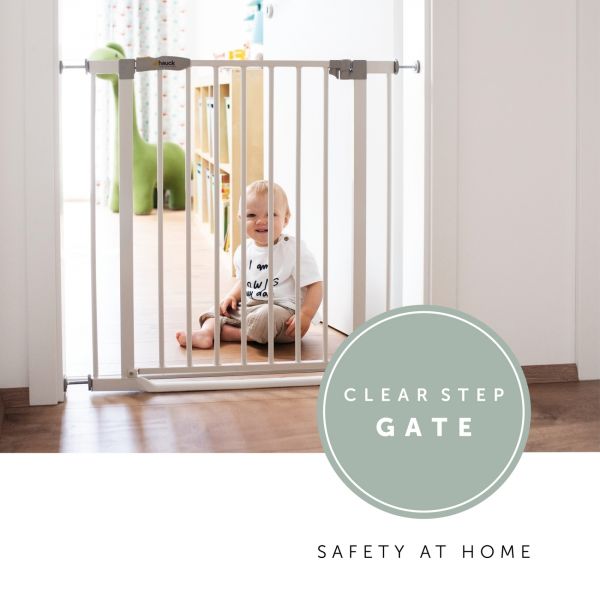Barrière de sécurité Clear Step Gate blanche