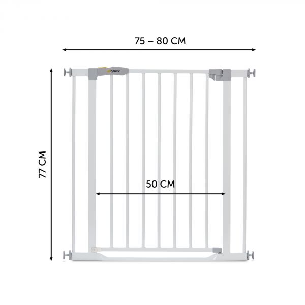 Barrière de sécurité Clear Step Gate blanche