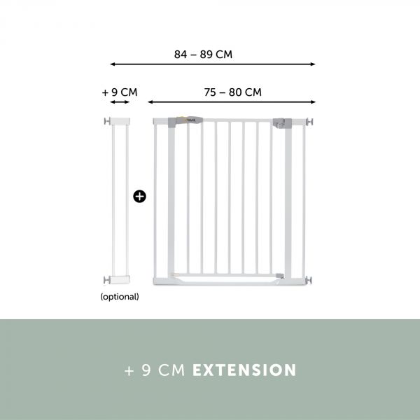 Barrière de sécurité Clear Step Gate blanche