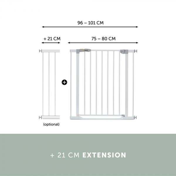 Barrière de sécurité Clear Step Gate blanche