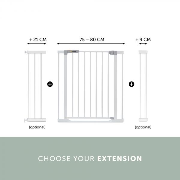 Barrière de sécurité Clear Step Gate blanche