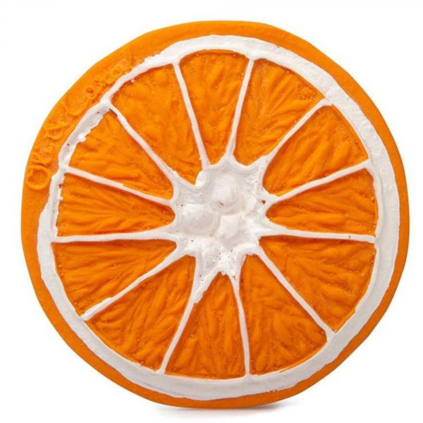 Anneau de dentition Jouet de bain Clémentino l'orange