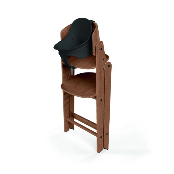 Chaise haute pliante évolutive Click & Fold 3-en-1 All Natural Dark