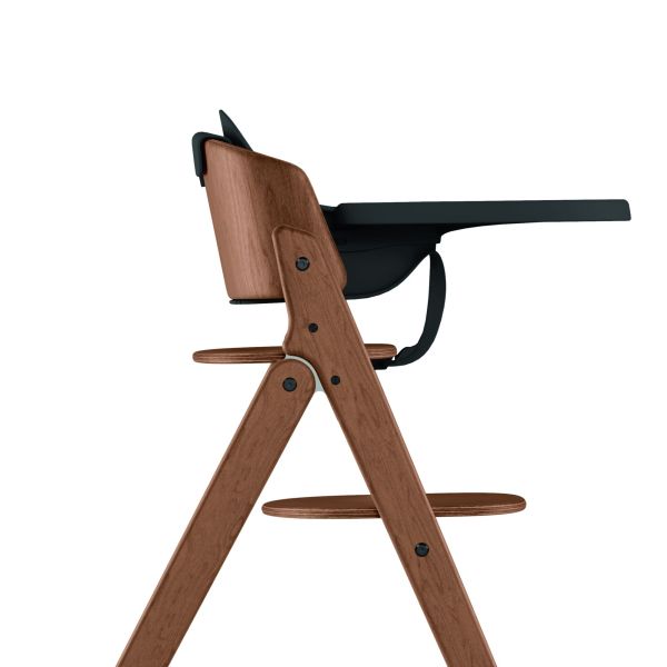 Chaise haute pliante évolutive Click & Fold 4-en-1 All Natural Dark