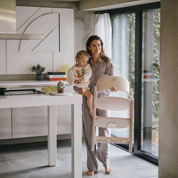 Chaise haute pliante évolutive Click & Fold 4-en-1 All Natural Dark