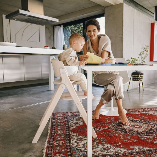 Chaise haute pliante évolutive Click & Fold 4-en-1 All Natural Dark