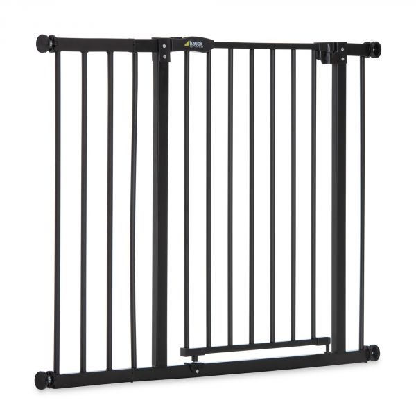 Barrière de Sécurité Bébé Enfant pour Escaliers Portes - SPRINGOS - 75-110  cm - Métal - Noir - Pression