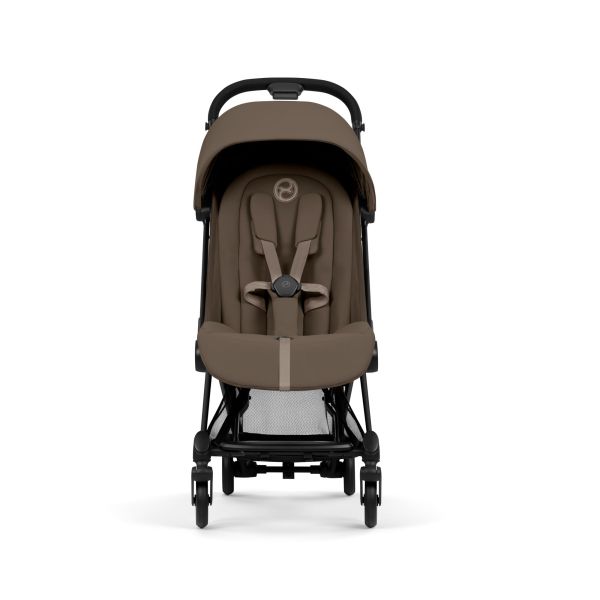 Poussette compacte voyage Coya 2 Confort châssis Matt Black Coconut Brown