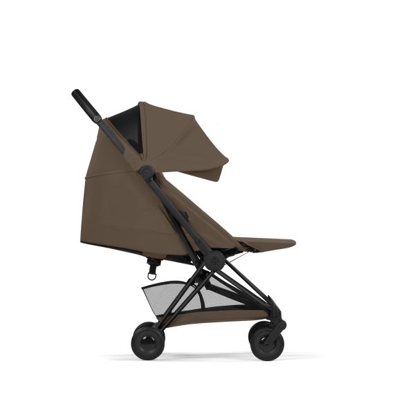 Poussette compacte voyage Coya 2 Confort châssis Matt Black Coconut Brown