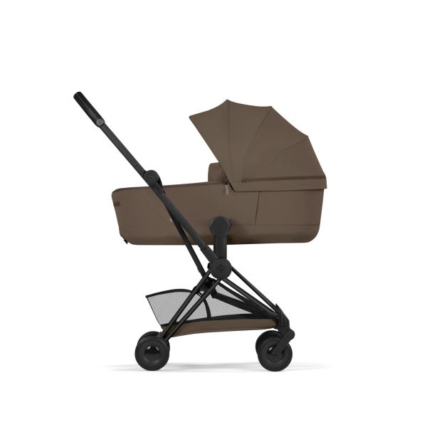 Poussette compacte voyage Coya 2 Confort châssis Matt Black Coconut Brown