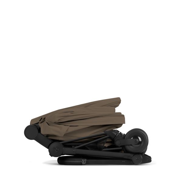 Poussette compacte voyage Coya 2 Confort châssis Matt Black Coconut Brown