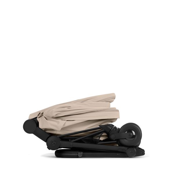 Poussette compacte voyage Coya 2 Confort châssis Matt Black Cozy Beige
