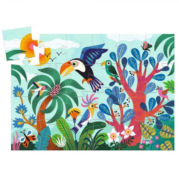 Puzzle silhouette Coco le Toucan  24 pièces