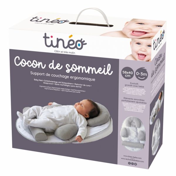 Cale bébé cocon de sommeil ergonomique