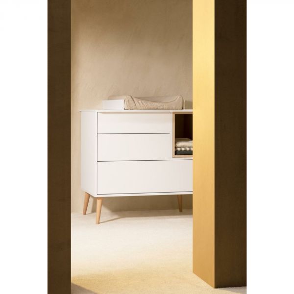 Plan à langer pour commode Cocoon Ice White