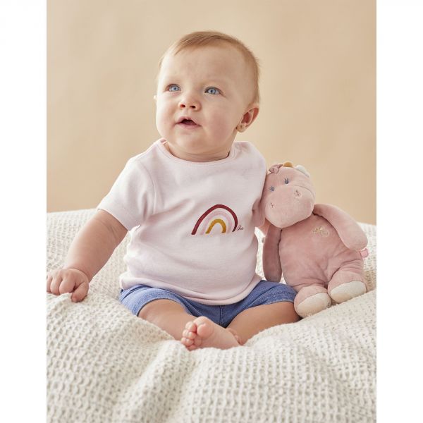 Ensemble short et tee-shirt rose - 1 mois