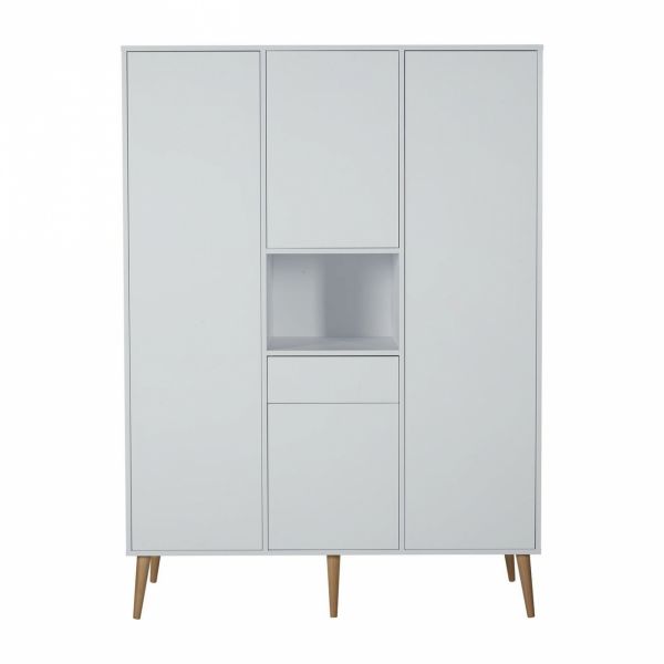 Armoire 4 portes 1 niche Cocoon Ice White