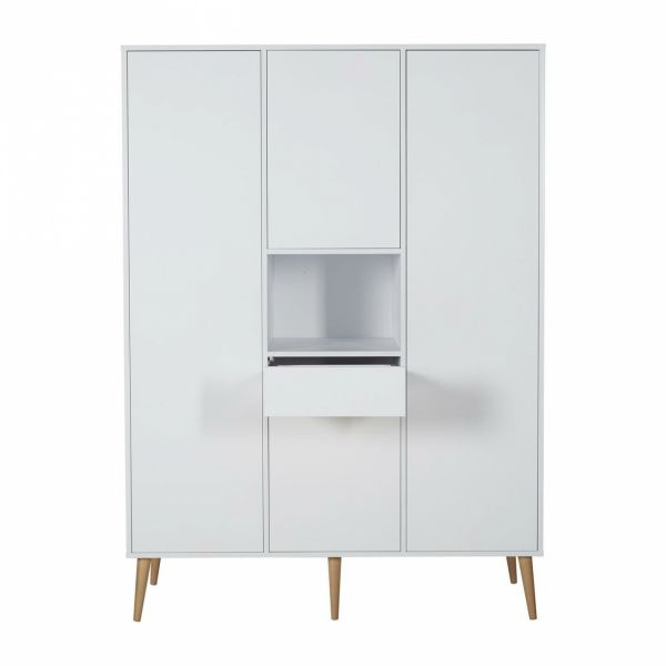 Armoire 4 portes 1 niche Cocoon Ice White