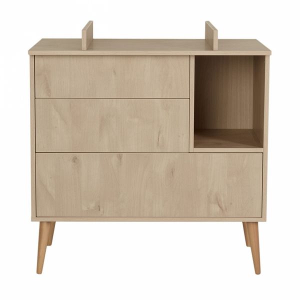 Commode 3 tiroirs 1 niche Cocoon Natural Oak