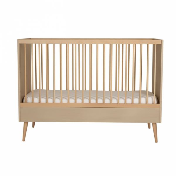 Lit bébé 70x140 cm évolutif en lit enfant Cocoon Latte