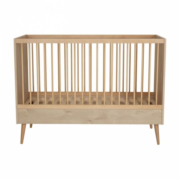 Lit bébé 70x140 cm évolutif en lit enfant Cocoon Natural Oak