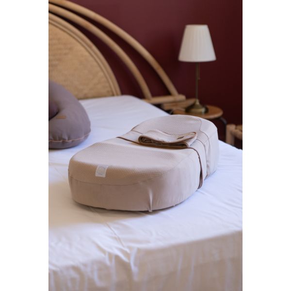Cocon ergonomique bébé Cocoonababy 10° Fleur de coton Avoine