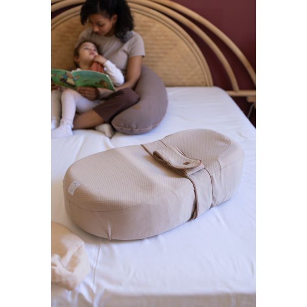 Cocon ergonomique bébé Cocoonababy 10° Fleur de coton Avoine