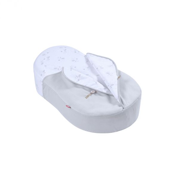 Couverture Cocoonacover ouatinée fleur de coton Gris