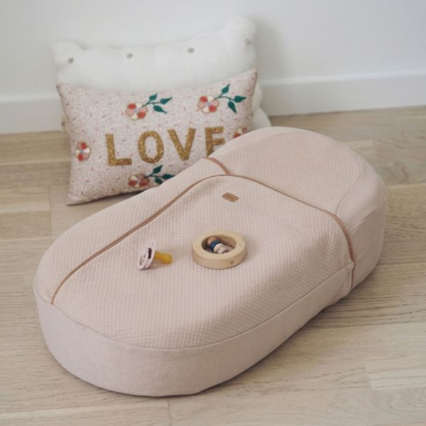 Couverture ouatinée Cocoonababy Fleur de coton Avoine