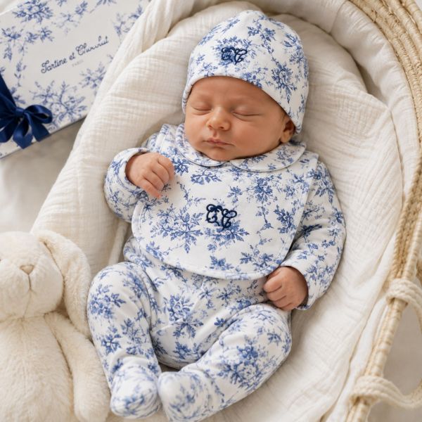 Coffret naissance bébé imprimé Toile de Jouy Naissance