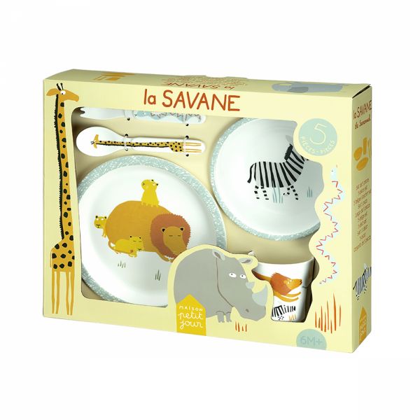 Coffret repas 5 pièces La Savane