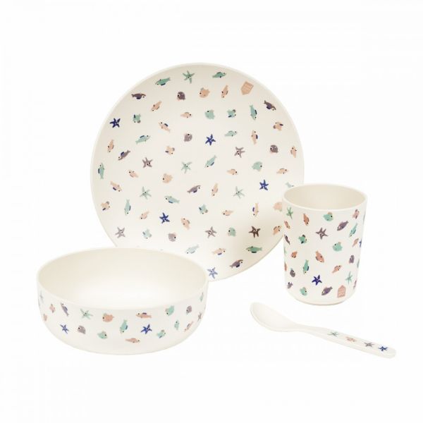 Coffret repas 4 pièces La Mer
