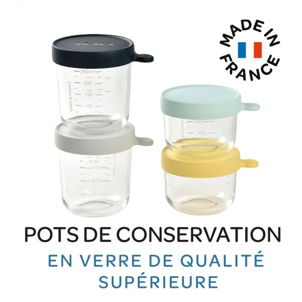 Coffret 4 portions verre (150ml yellow / 150ml light blue / 250ml dark blue / 250ml light mist)