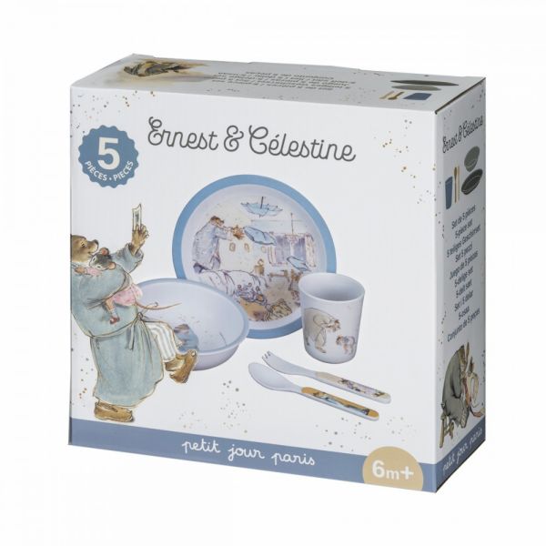 Coffret cadeau 5 pièces Ernest et Célestine Bleu