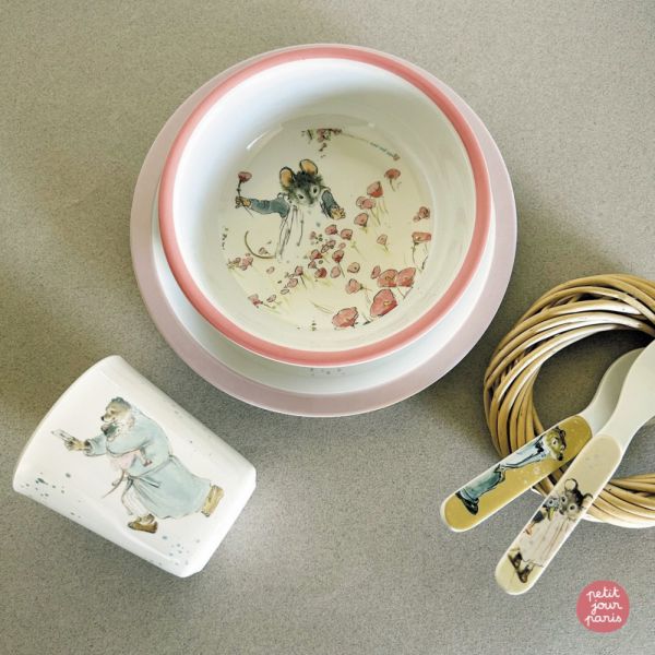 Coffret cadeau 5 pièces Ernest et Célestine Rose