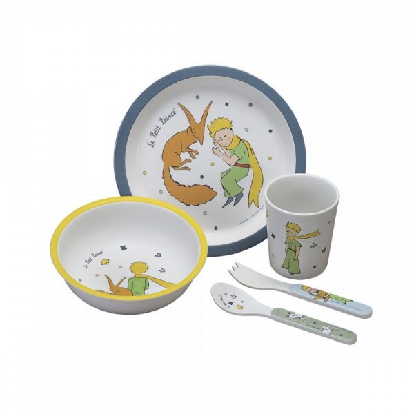 Coffret repas 5 pièces Le Petit Prince - Bleu