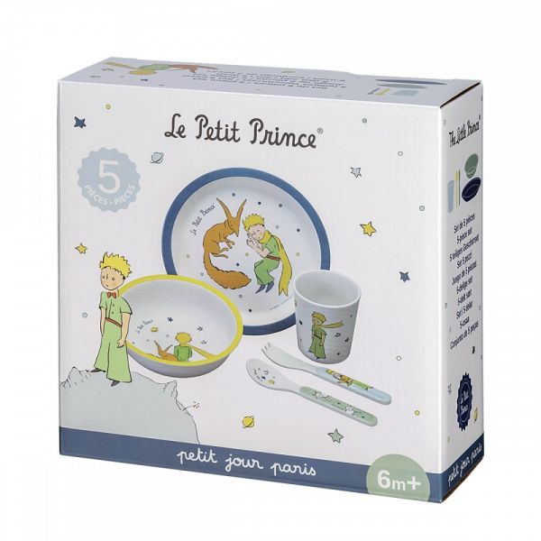 Coffret repas 5 pièces Le Petit Prince - Bleu