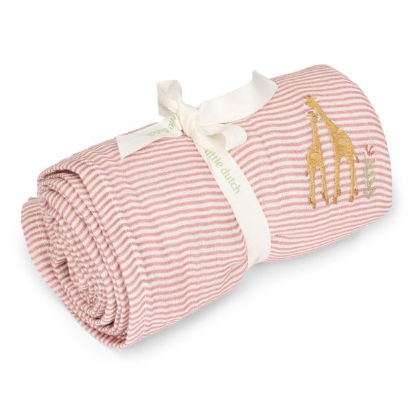 Coffret cadeau : Attache -sucette, Bavoir badana et Lange XL  - Girafe