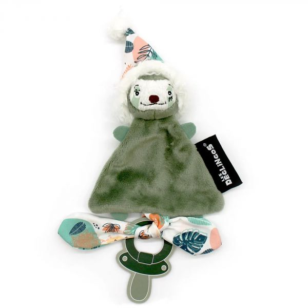 Doudou baby avec anneau de dentition Chillos le paresseux