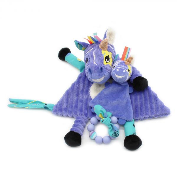 Doudou baby avec anneau de dentition Kiprokos le zèbre