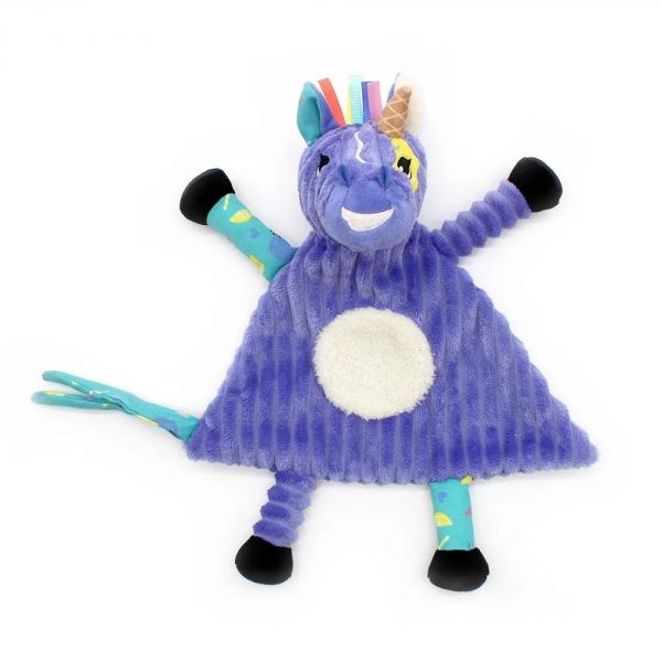 Doudou baby avec anneau de dentition Kiprokos le zèbre