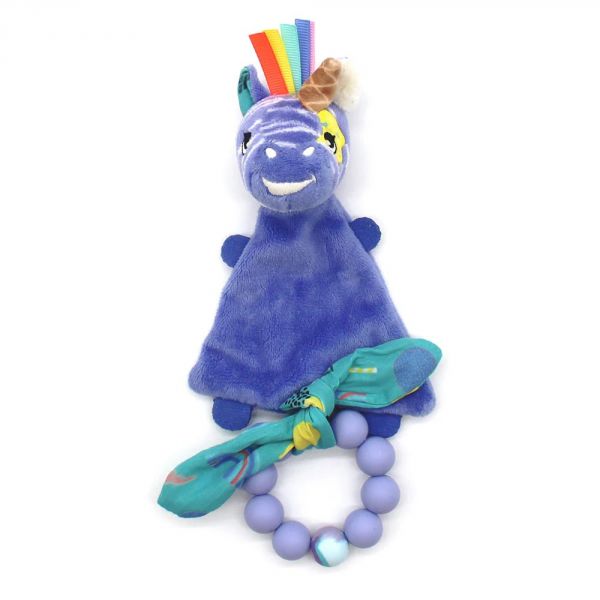 Doudou baby avec anneau de dentition Kiprokos le zèbre