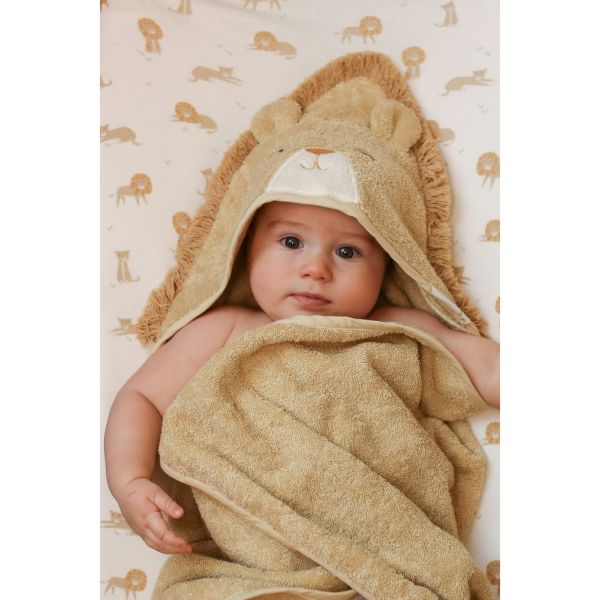 Coffret cadeau : Cape de bain et Gant de toilette - Lion