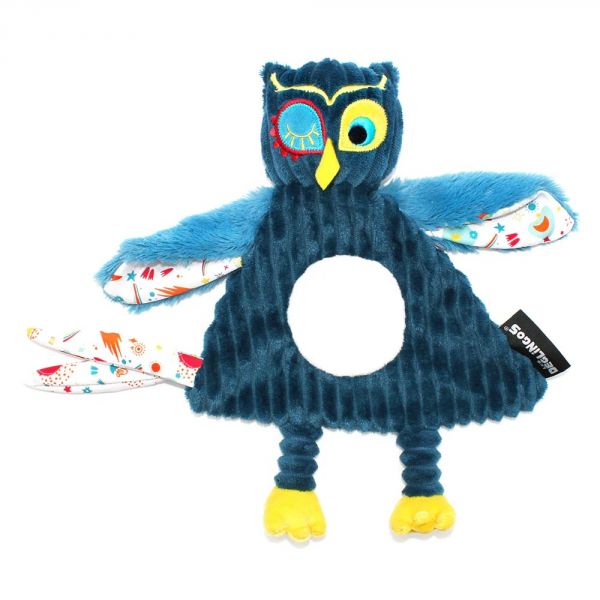 Doudou baby avec anneau de dentition Astros le hibou
