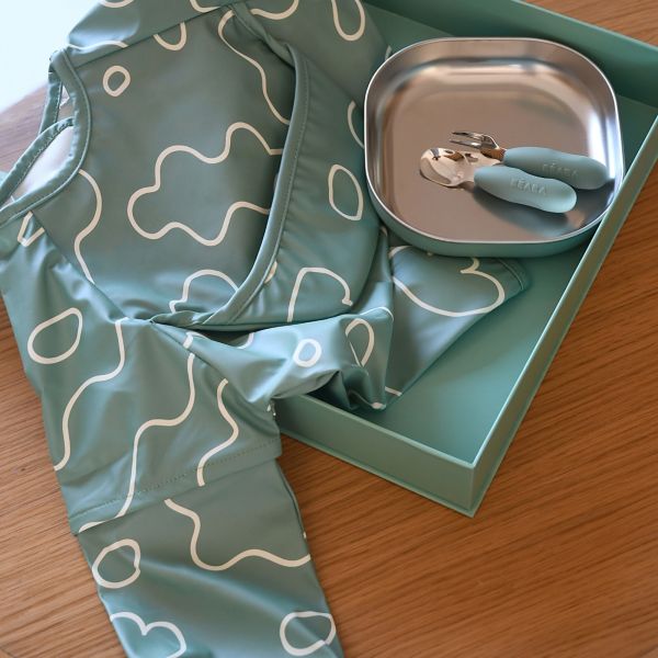 Coffret premier repas bébé Vert Sauge