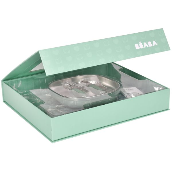 Coffret premier repas bébé Vert Sauge