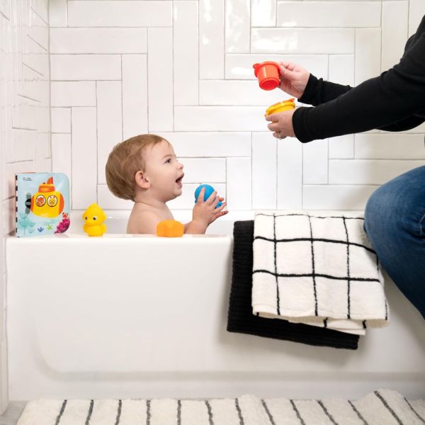 Coffret cadeaux de naissance bébé pour le bain