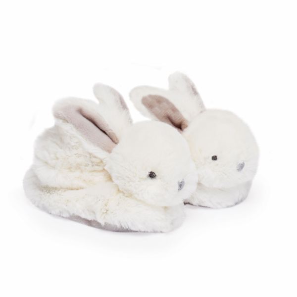 Lapin Bonbon Chaussons 0-6 mois taupe