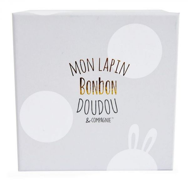 Lapin Bonbon Chaussons 0-6 mois taupe